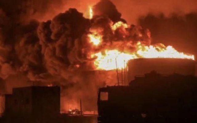 strikes on Yemen port
